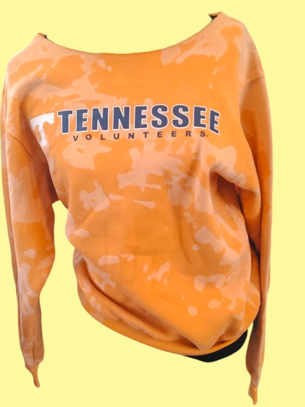 Orange Tie-Dye Tennessee Volunteers Sweatshirt - Women